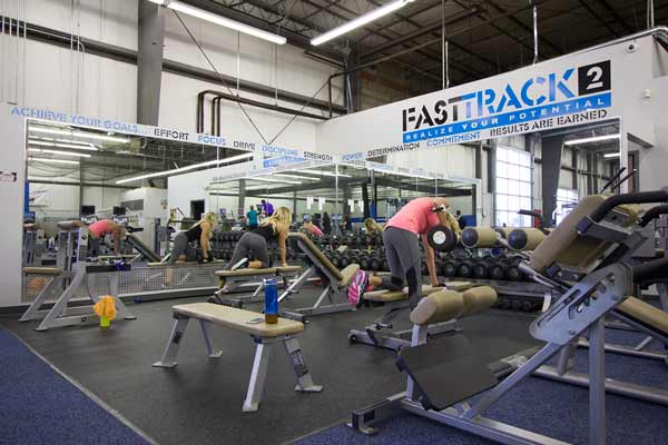 The inside of FastTrack2, Lewis Center personal training gym